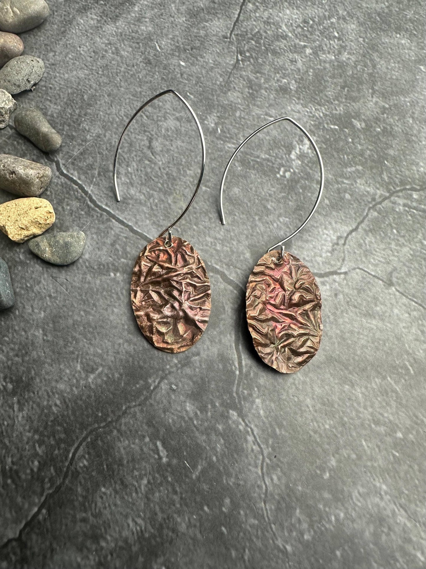 Twisted Roots Artisan Oval Earrings