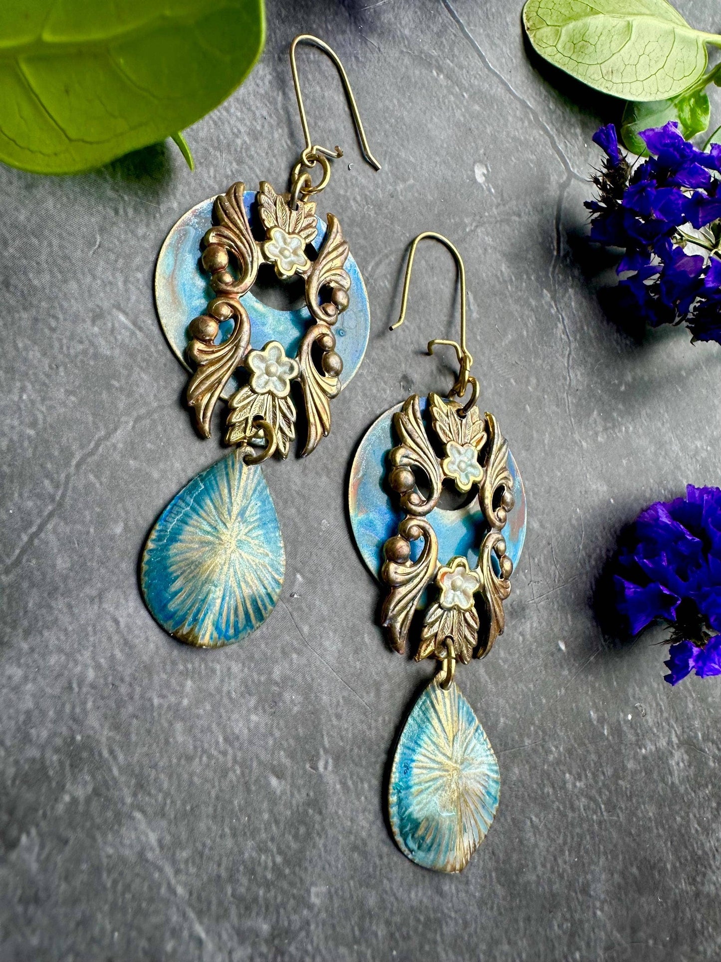 Shimmering Mermaid Sea Earrings