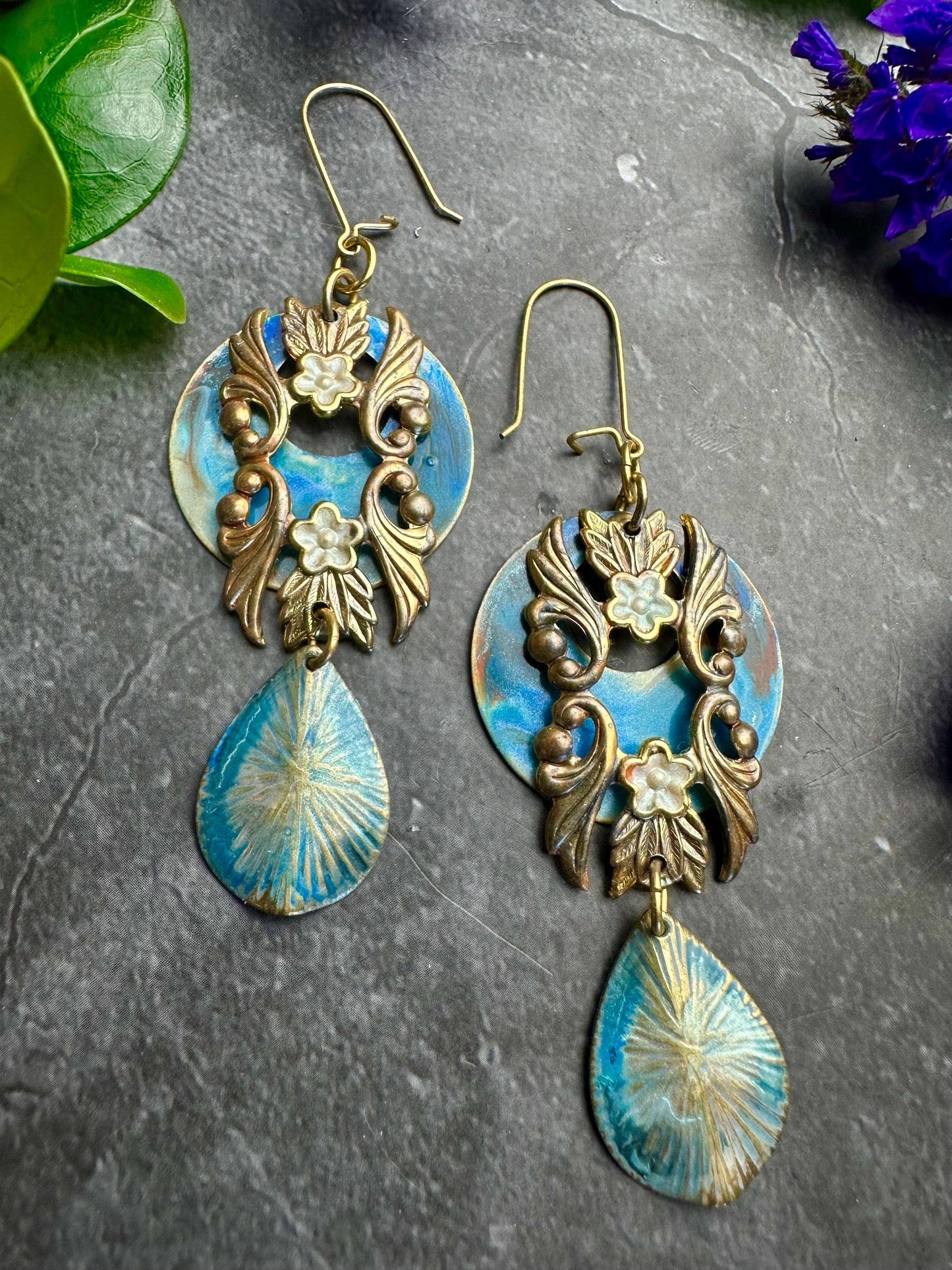 Shimmering Mermaid Sea Earrings