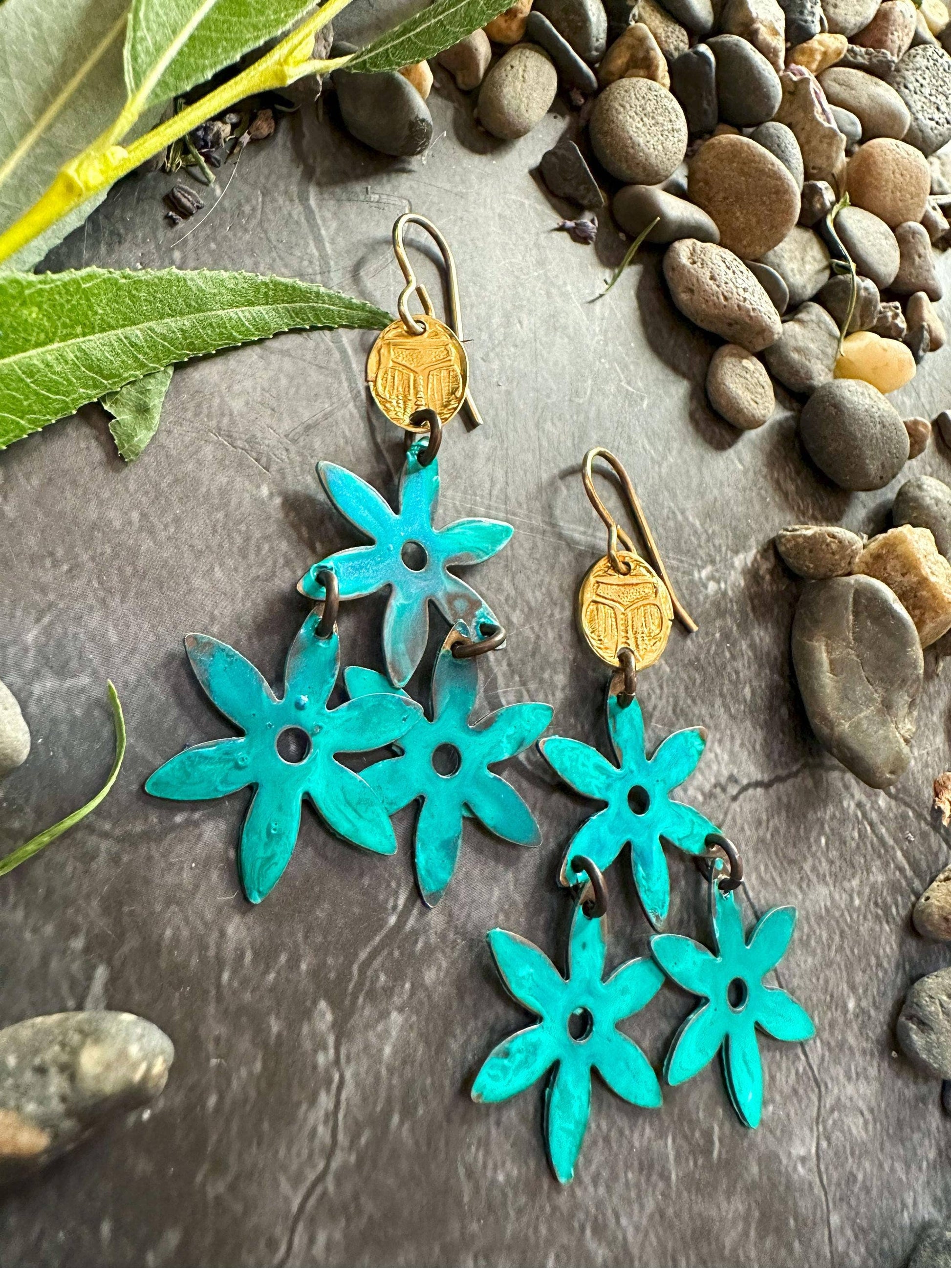 Floating Petals Lotus Earrings