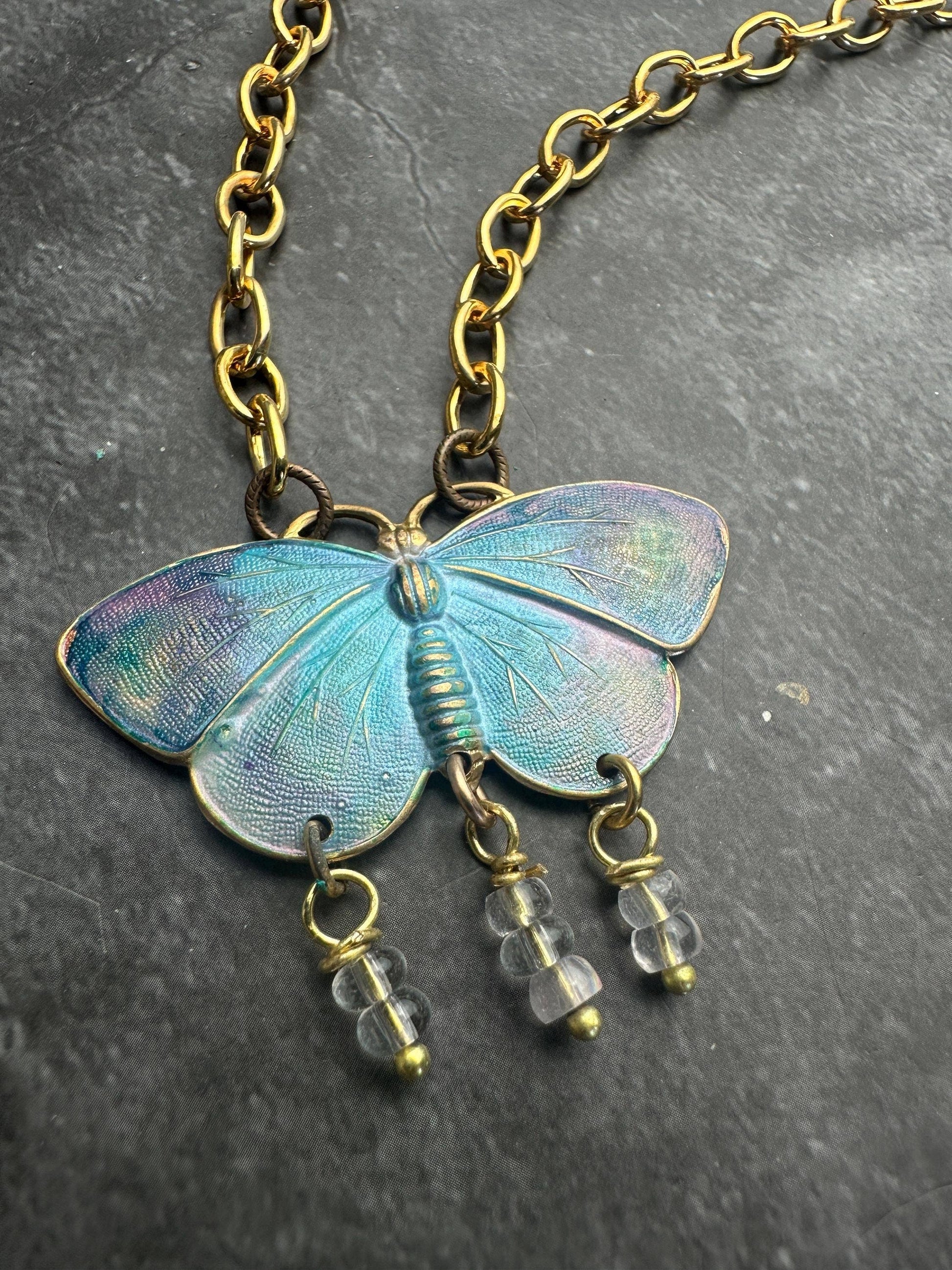 Painted Wings Butterfly Necklace