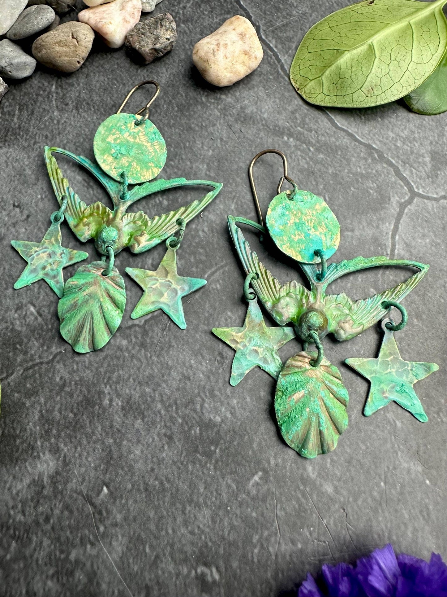 Sea Bird Chandelier Earrings