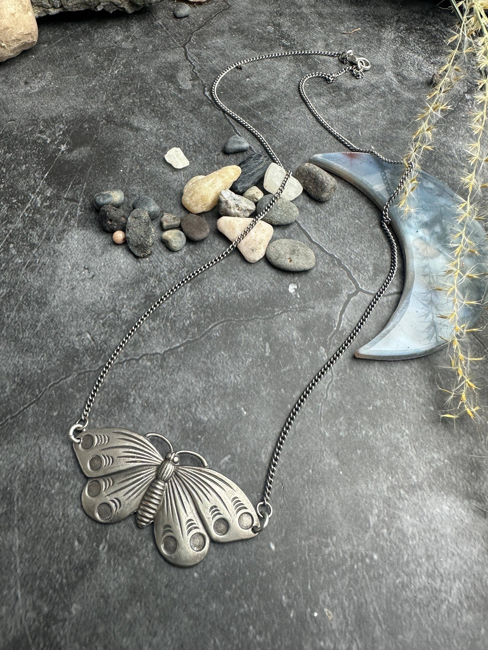 Lunar Moth Necklace