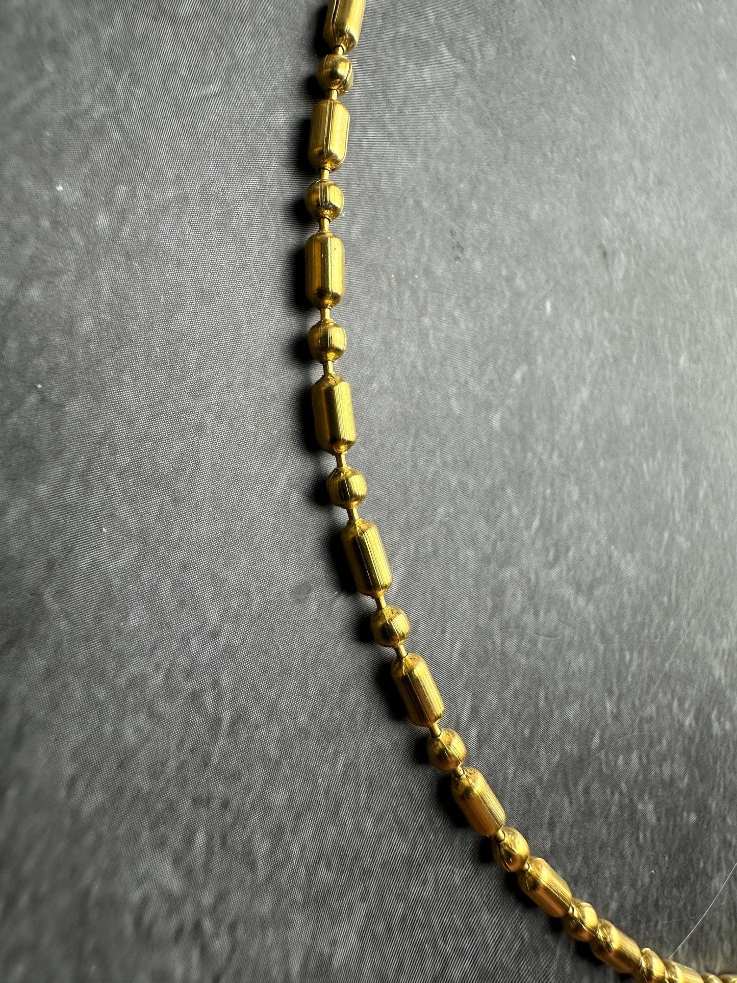Dainty Dots and Dashes Necklace - 10k Gold Plated Chain