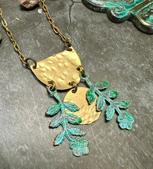 Moon Flower Necklace - 16in