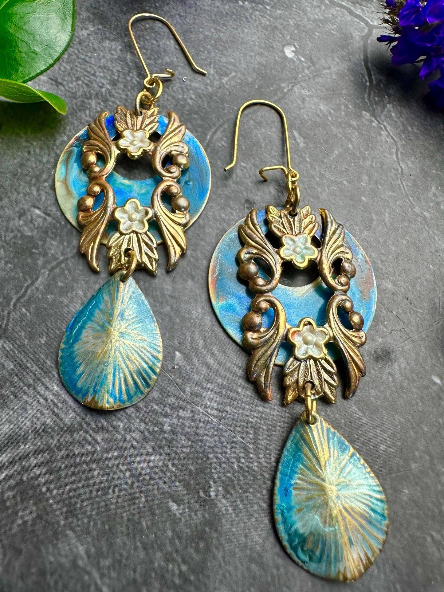 Shimmering Mermaid Sea Earrings