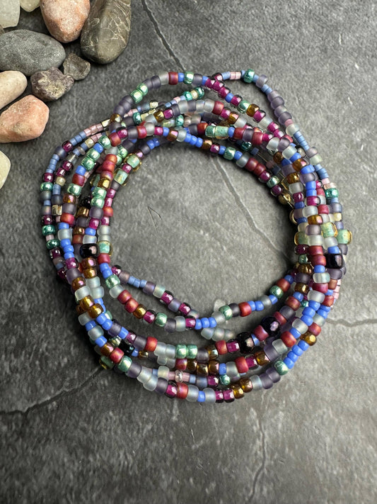 Seed Bead Wrap Bracelet - Colorful Layering Bracelet