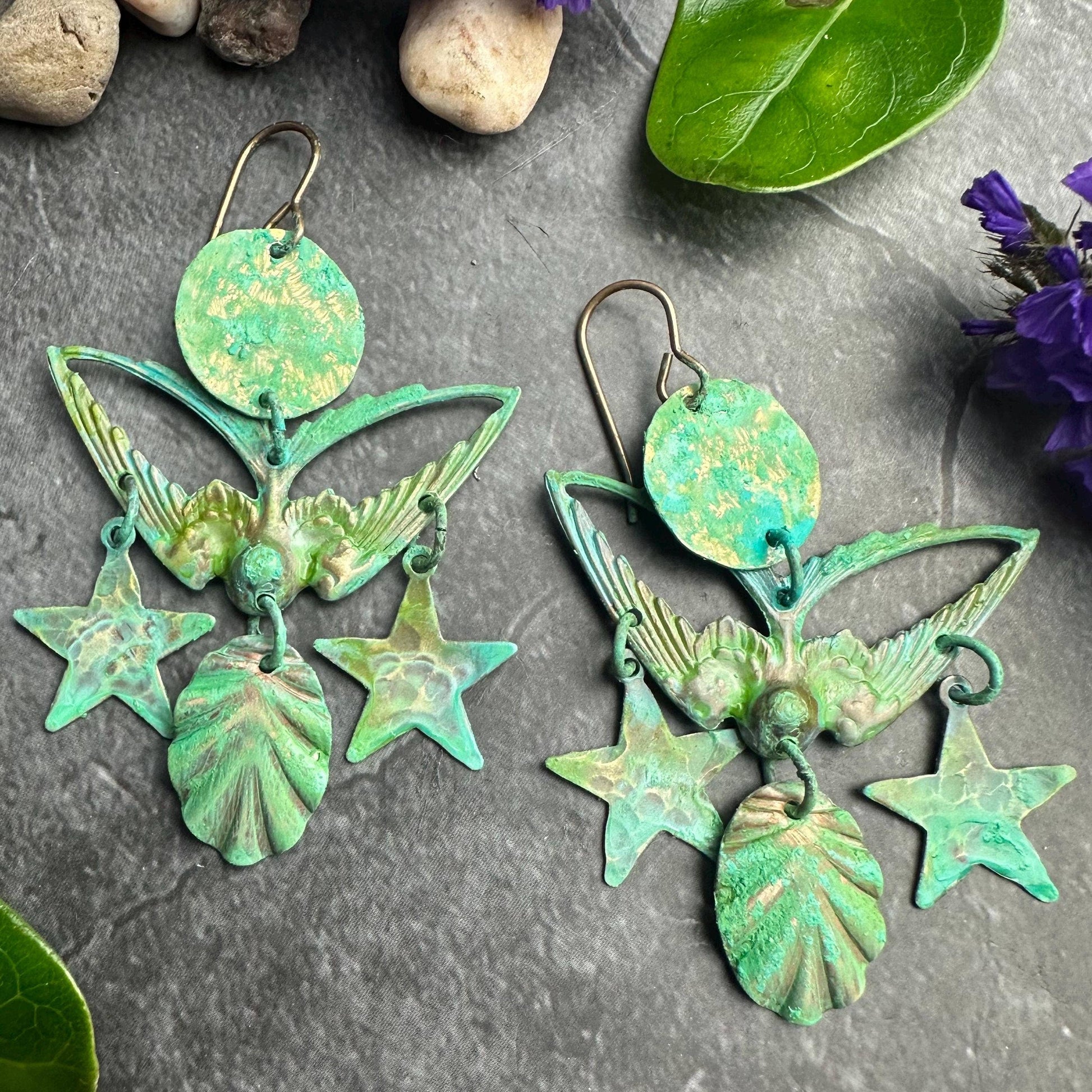Sea Bird Chandelier Earrings