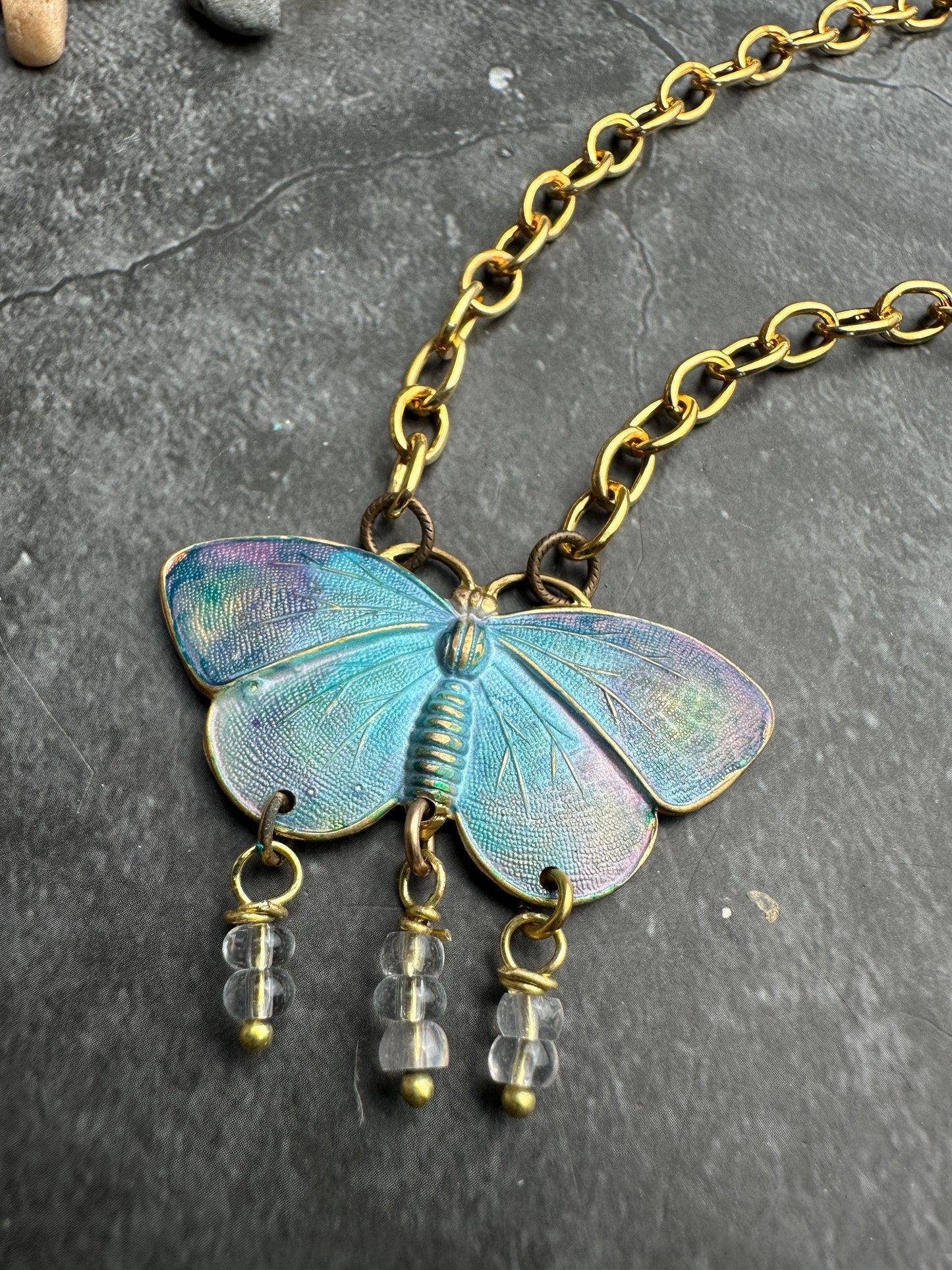 Painted Wings Butterfly Necklace