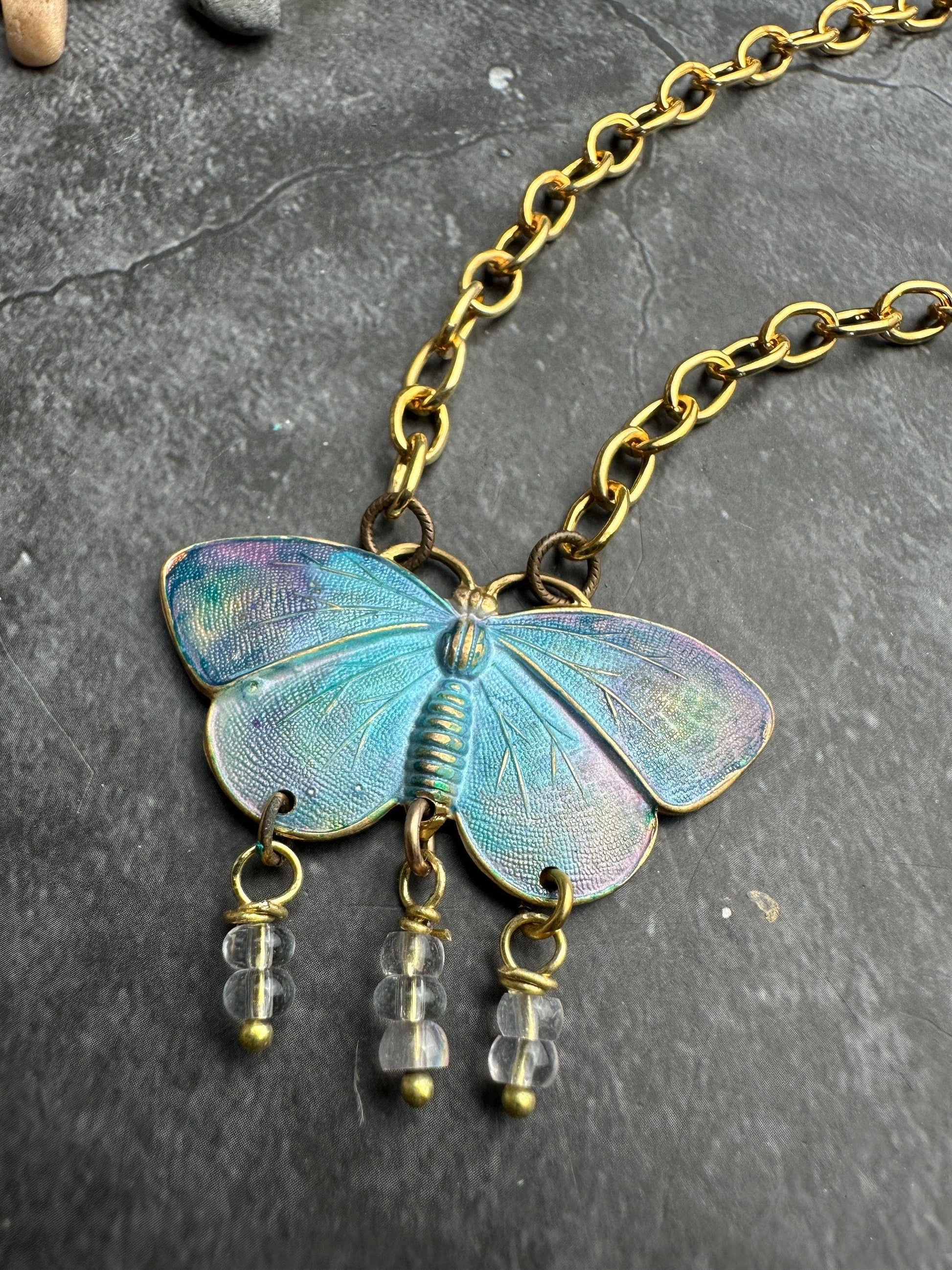 Painted Wings Butterfly Necklace