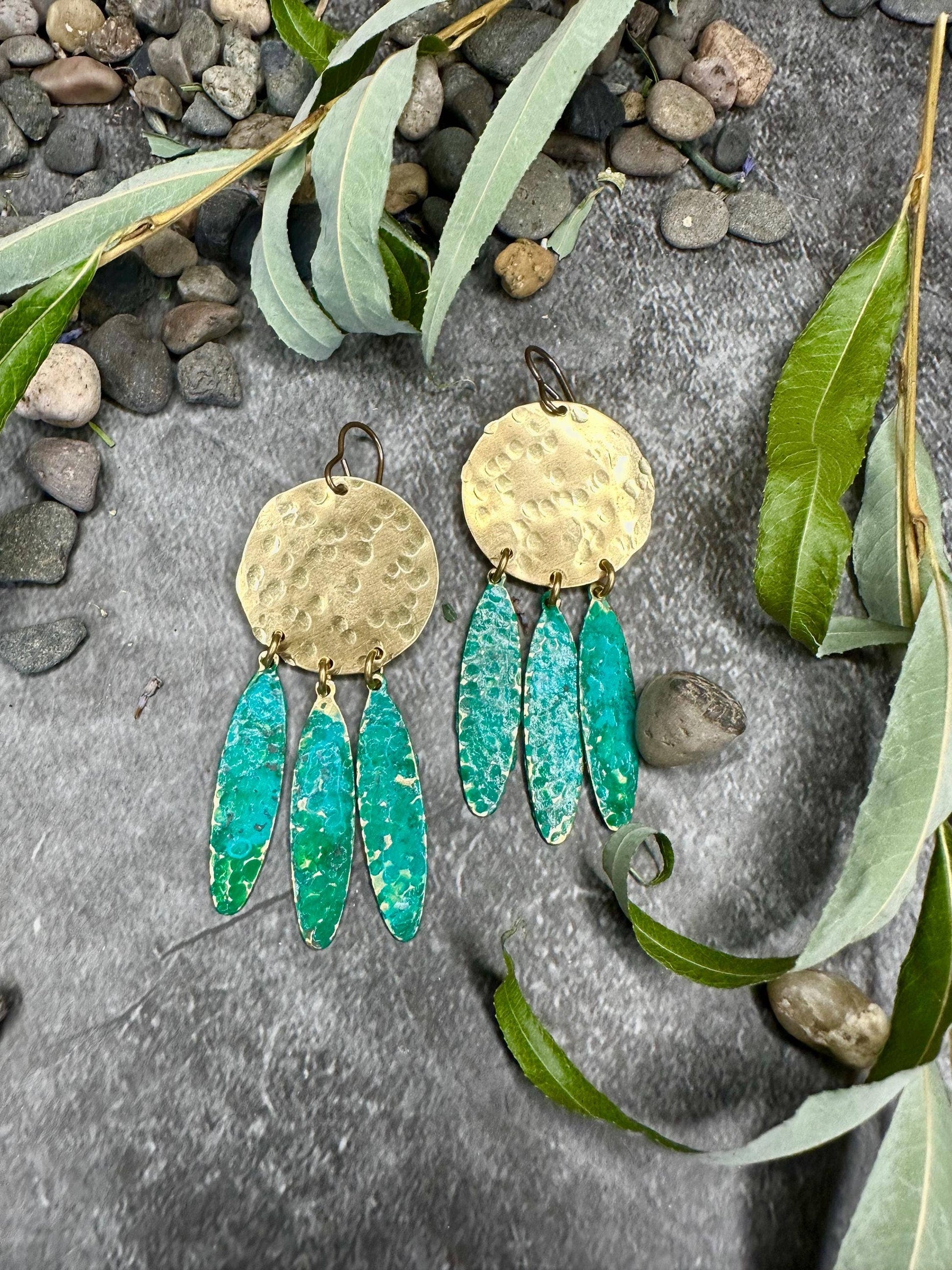 Rain Goddess Earrings - Ancient Art Inspired