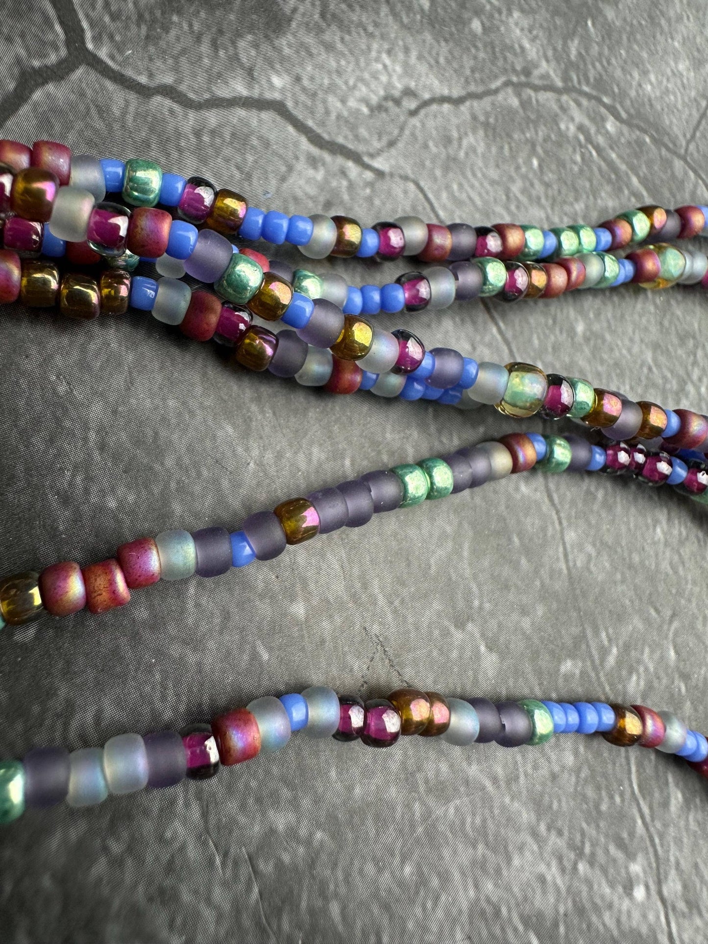 Seed Bead Wrap Bracelet - Colorful Layering Bracelet