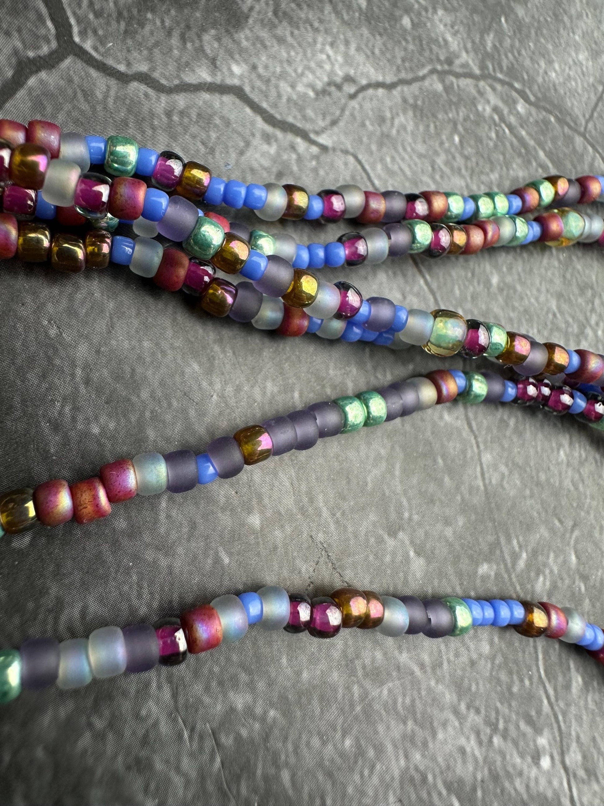 Seed Bead Wrap Bracelet - Colorful Layering Bracelet