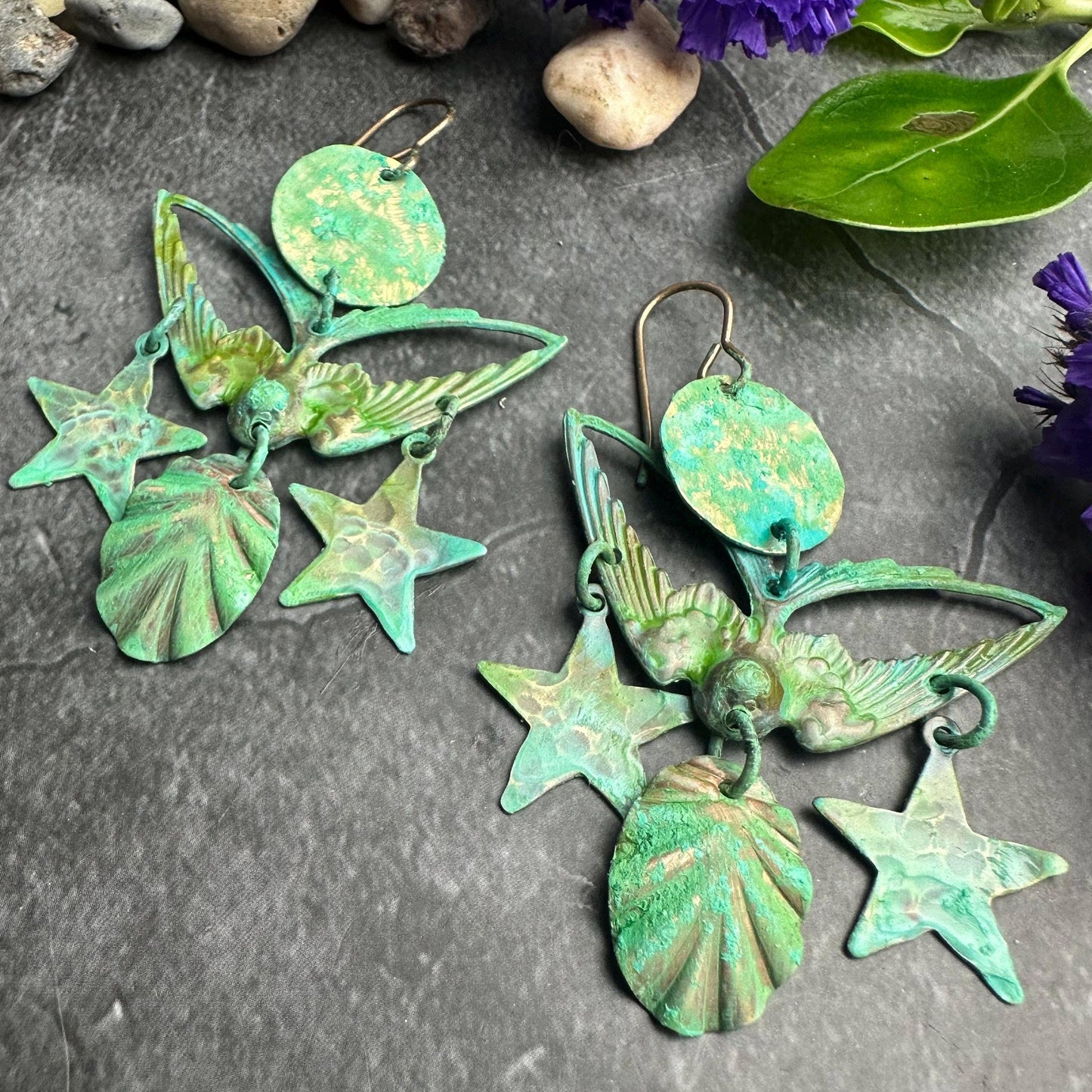 Sea Bird Chandelier Earrings