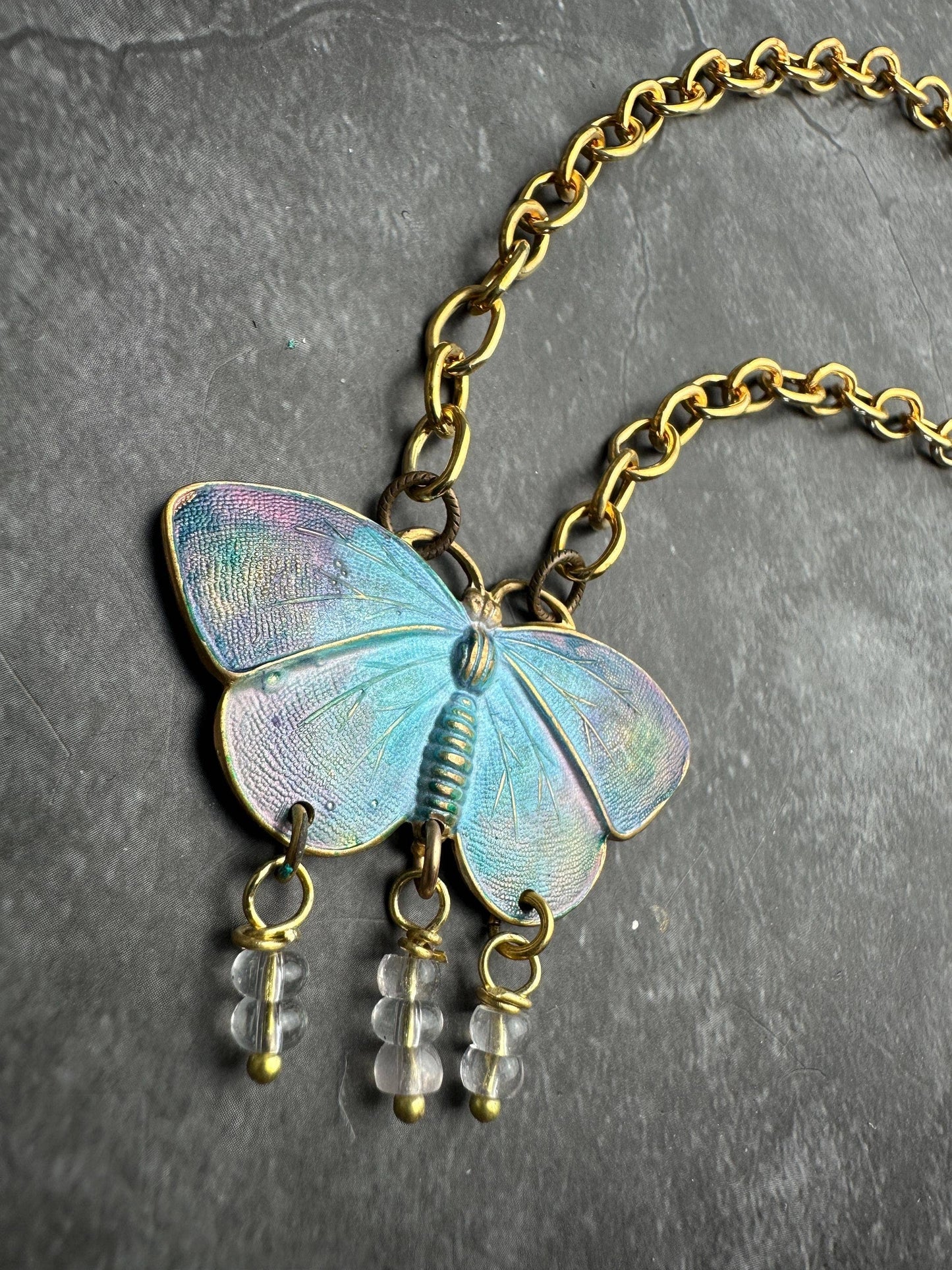 Painted Wings Butterfly Necklace