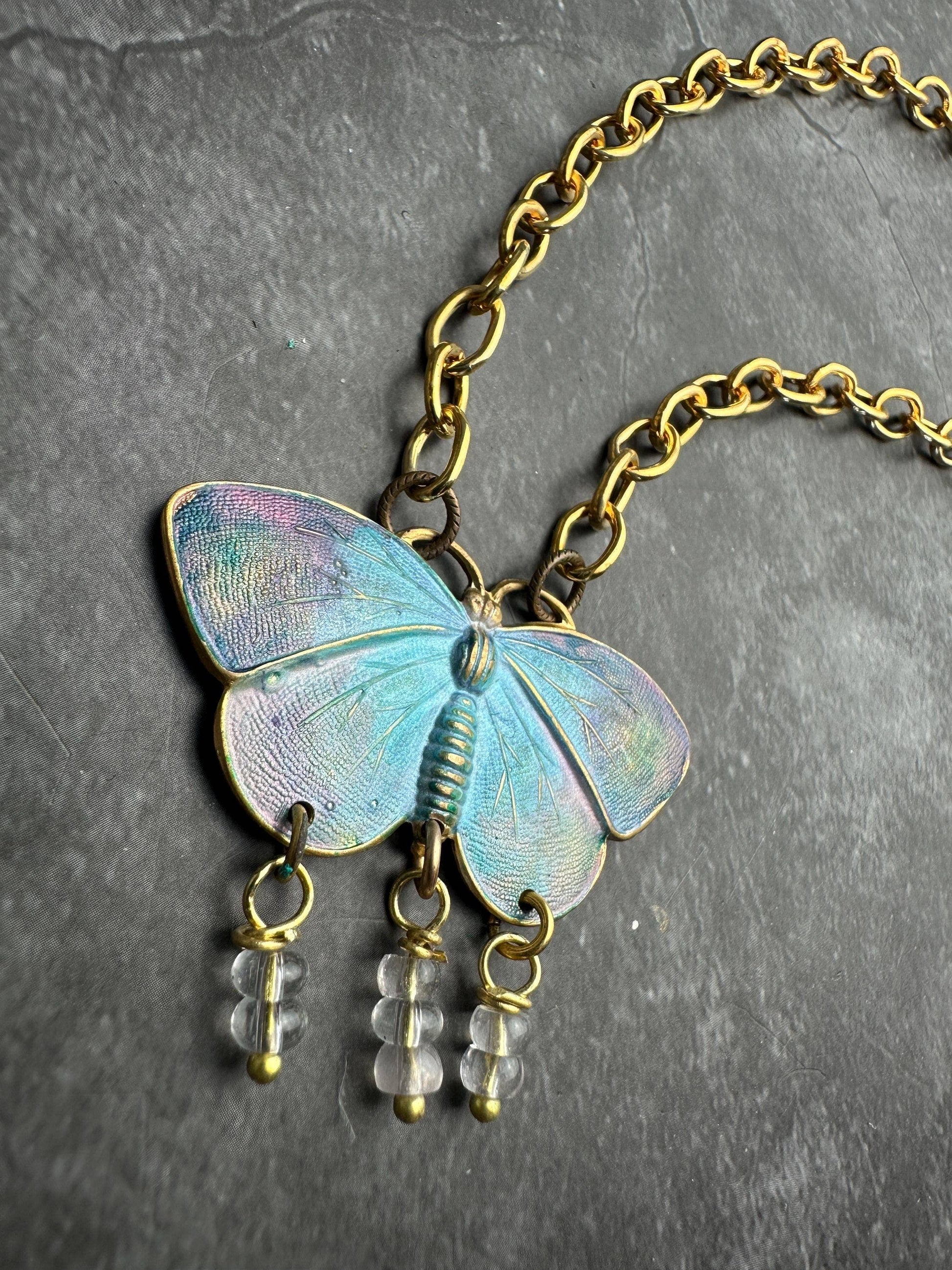 Painted Wings Butterfly Necklace