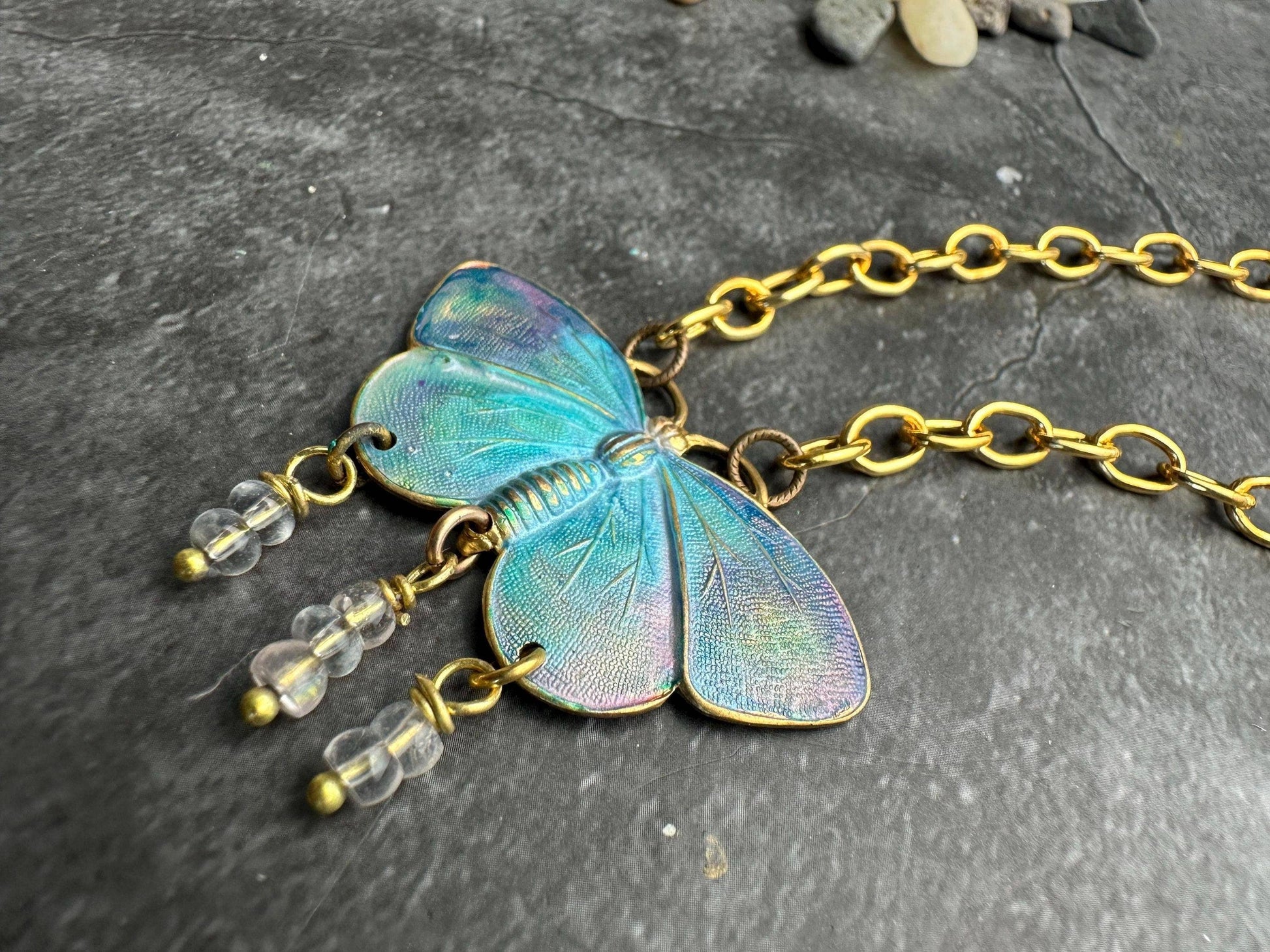 Painted Wings Butterfly Necklace