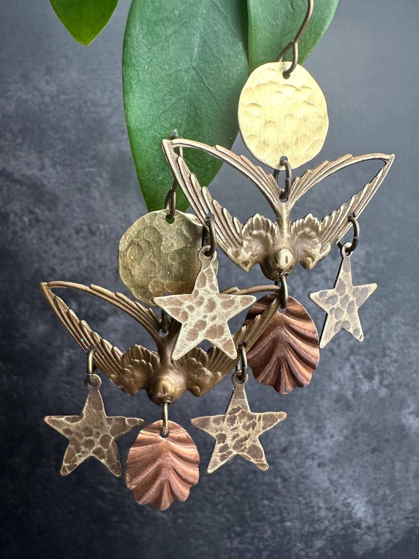 Starlight Sparrow Chandelier Earrings