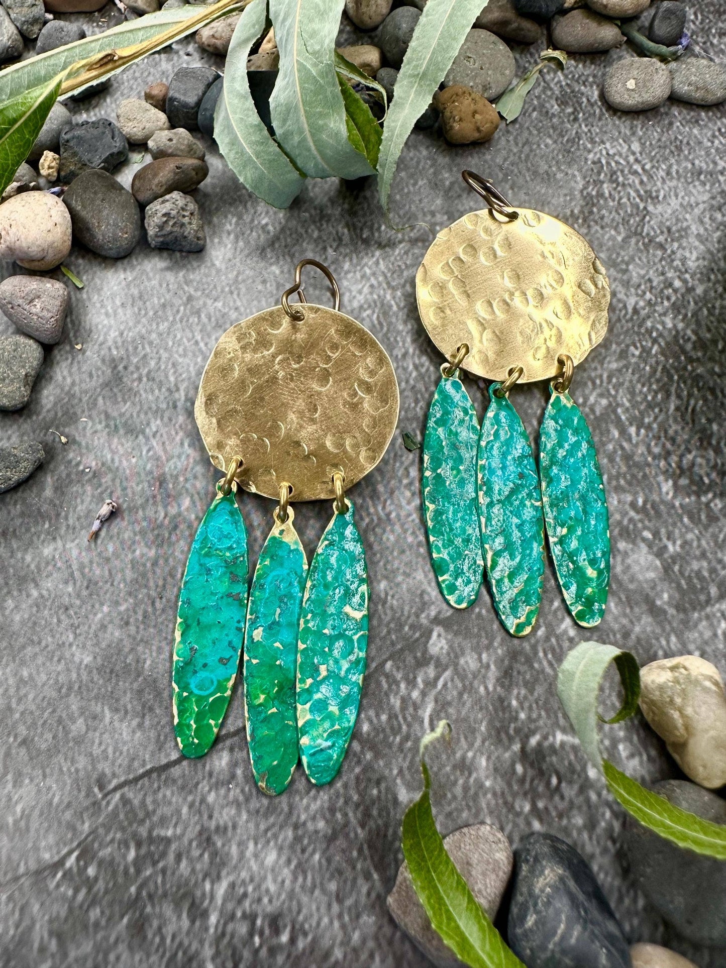 Rain Goddess Earrings - Ancient Art Inspired