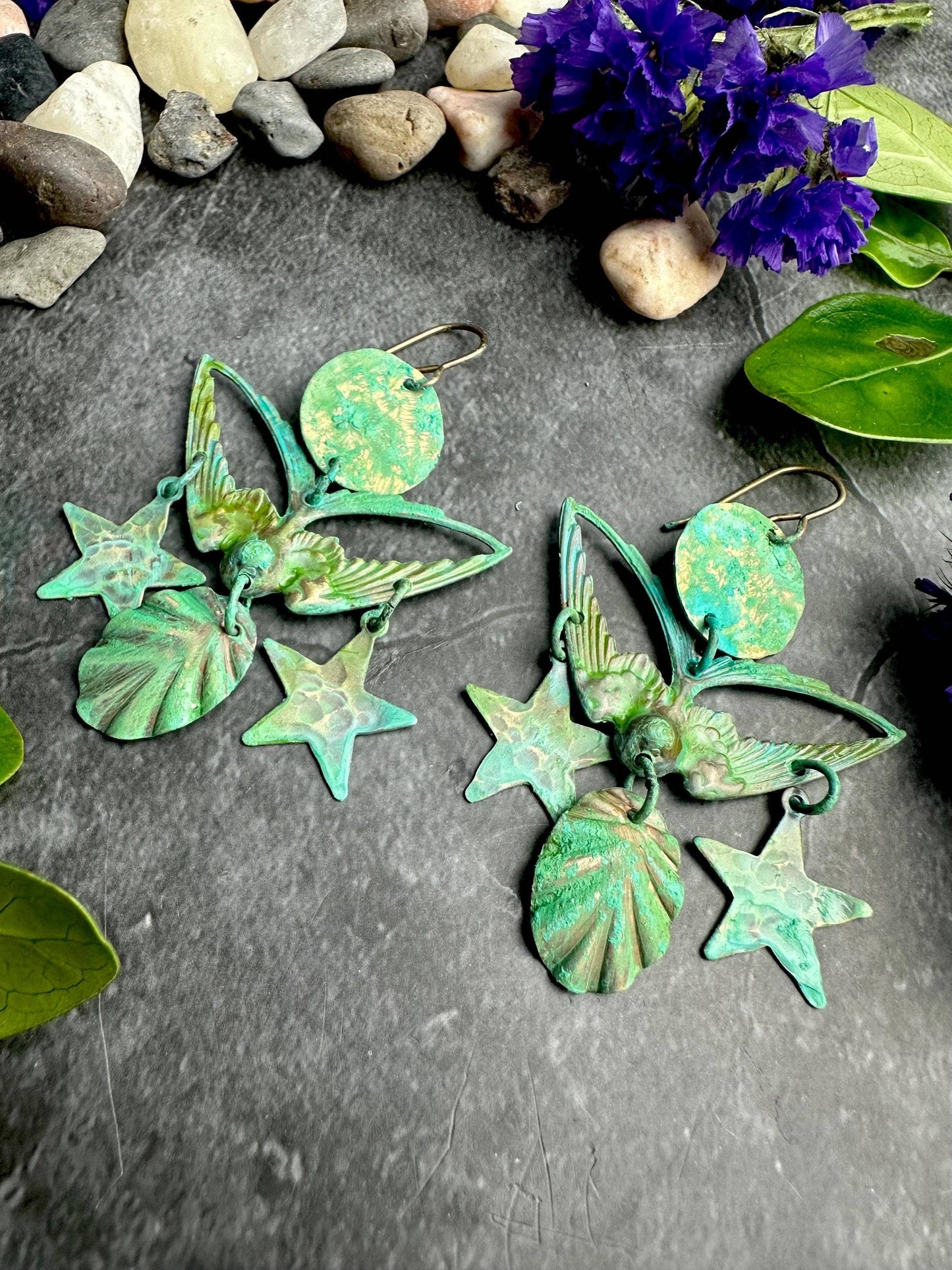 Sea Bird Chandelier Earrings