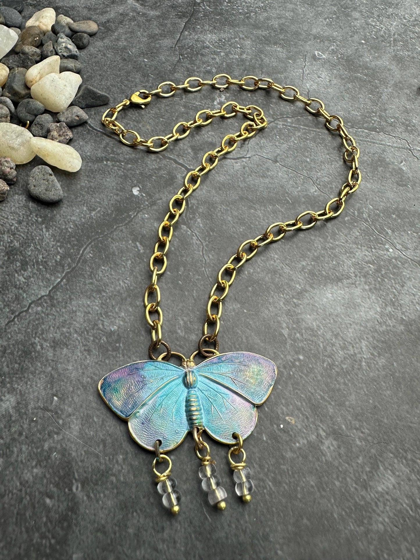 Painted Wings Butterfly Necklace