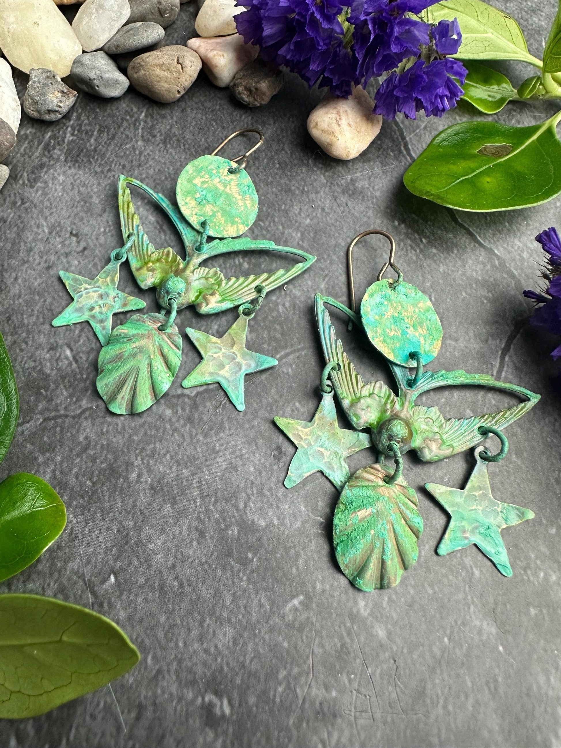 Sea Bird Chandelier Earrings