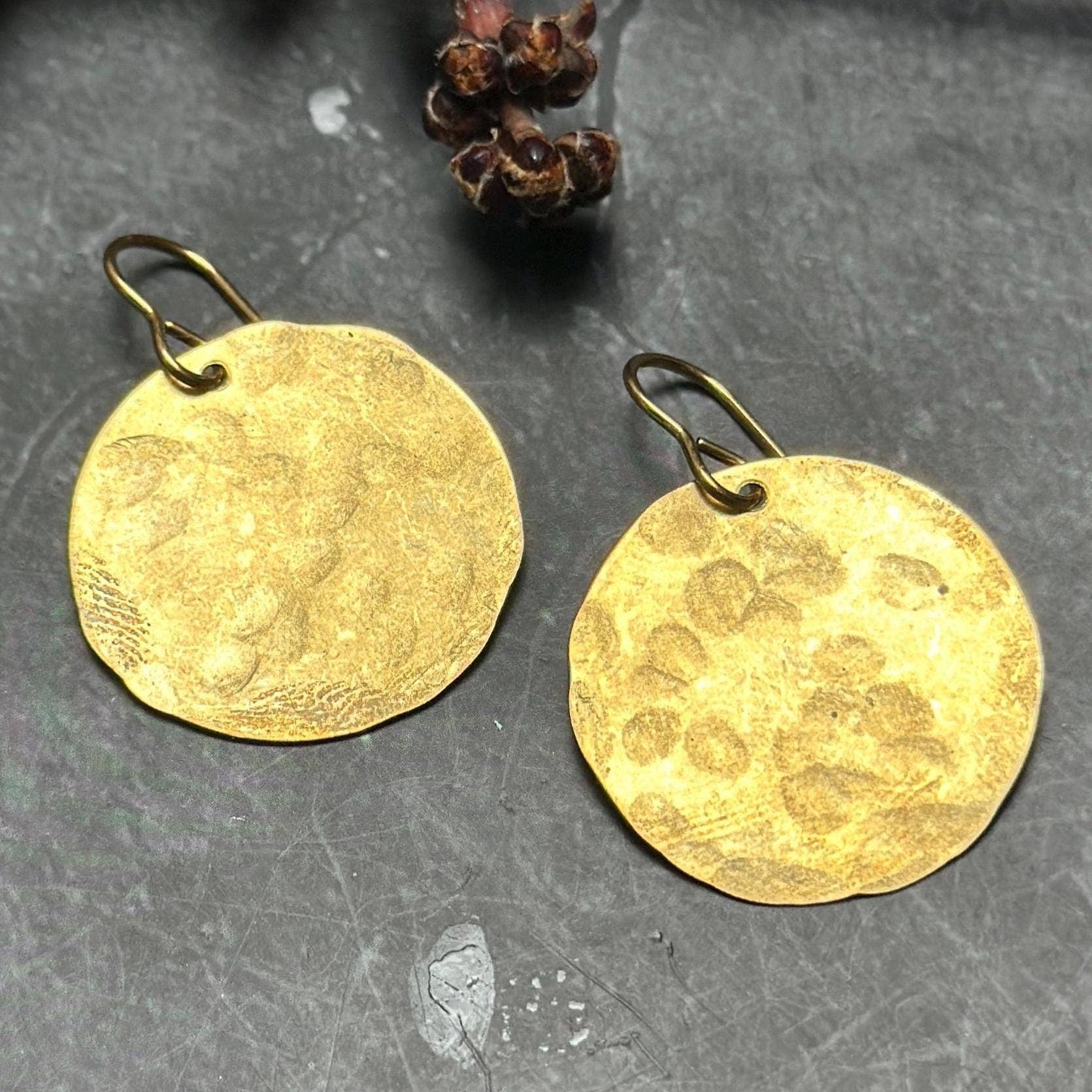 rrings - Ancient Goddess Inspired Hammered Full Moon Jewelry