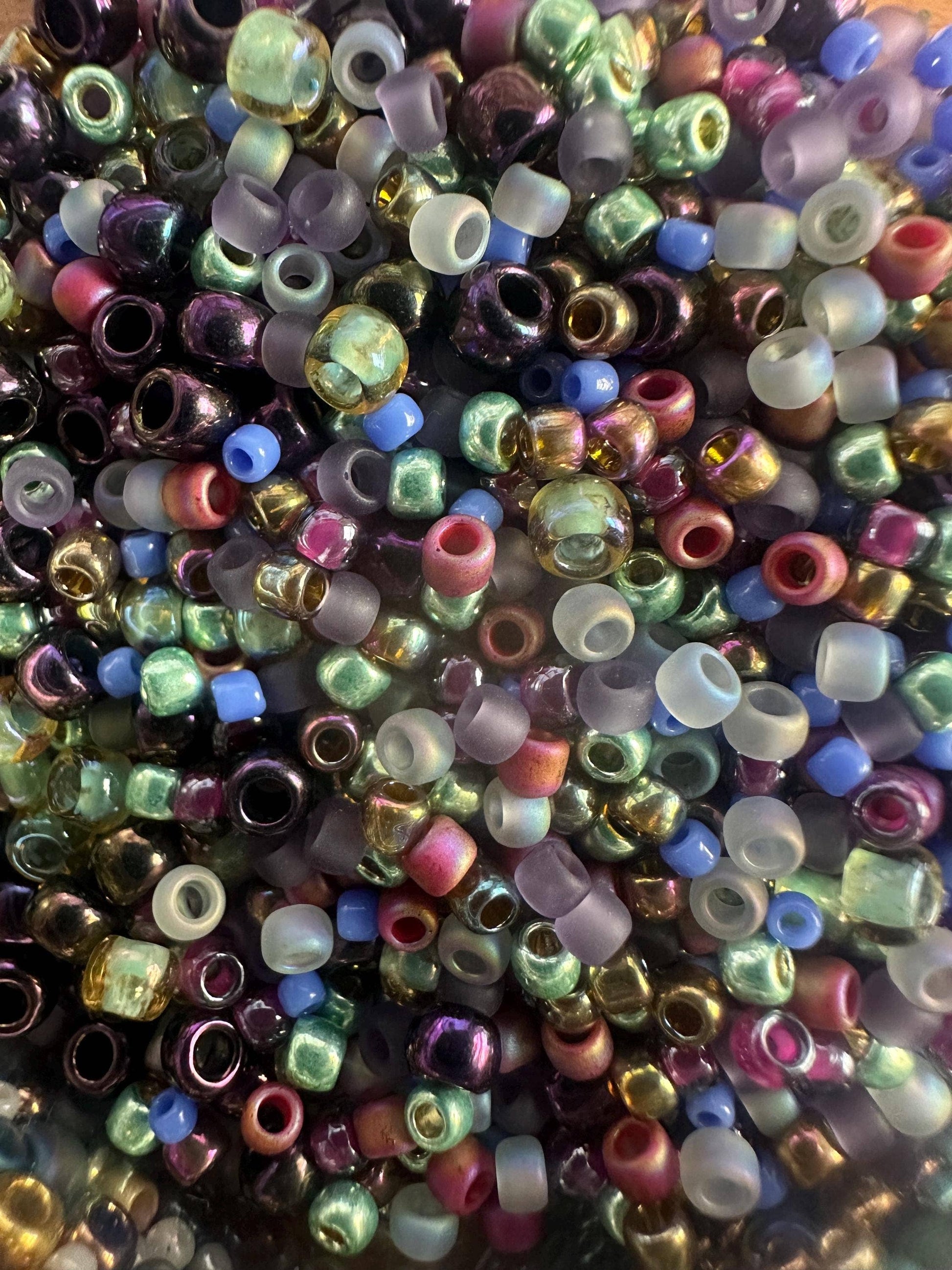 Seed Bead Necklace - Colorful Layering Necklace