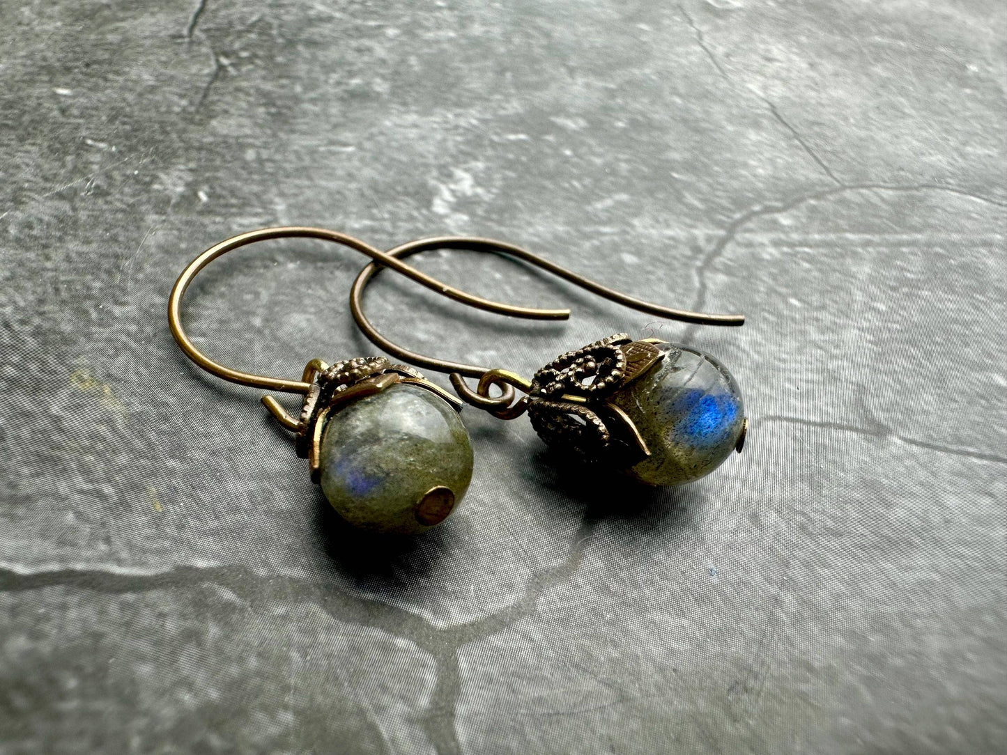 Fairy Petals Labradorite Earrings