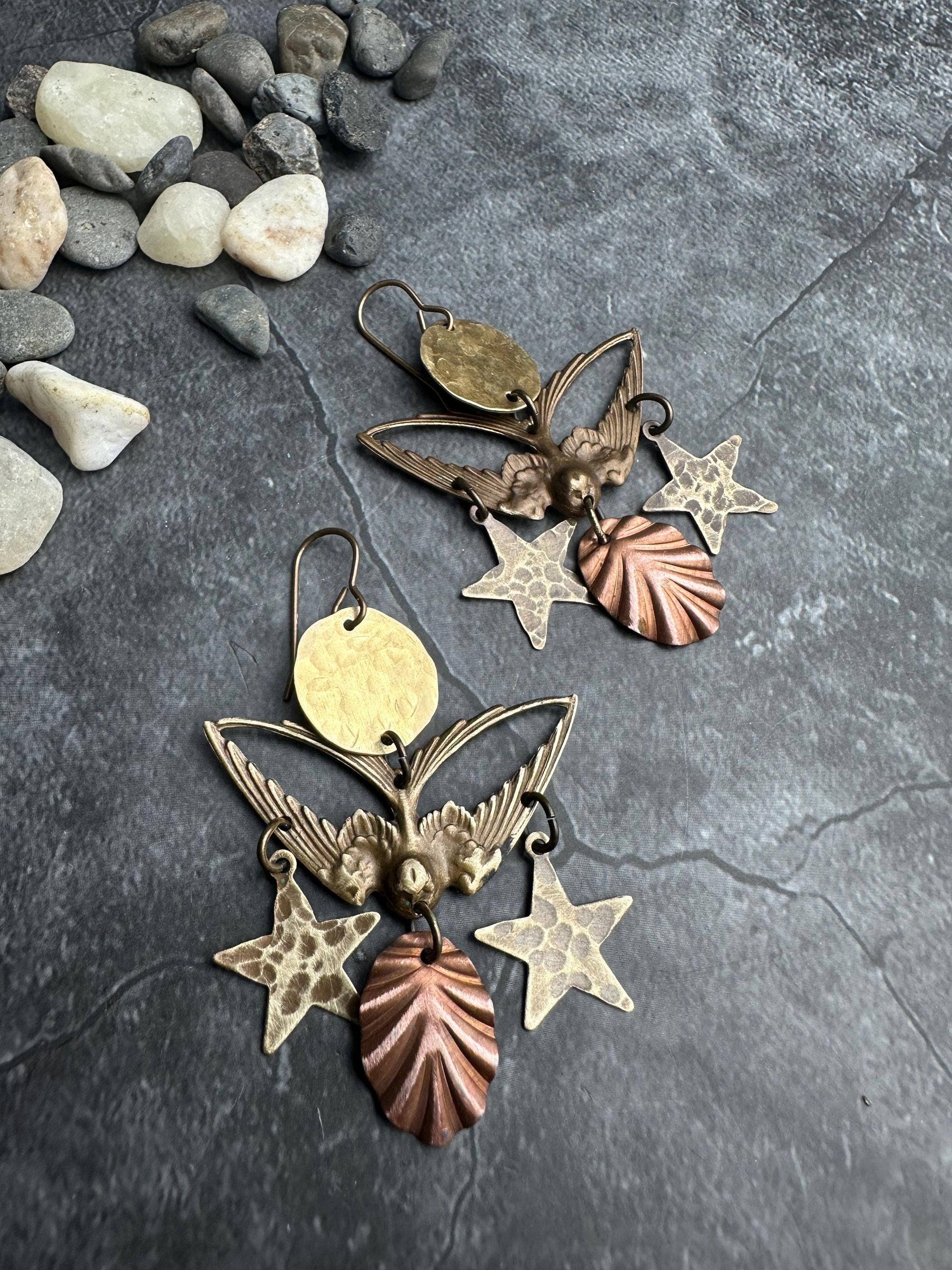 Starlight Sparrow Chandelier Earrings