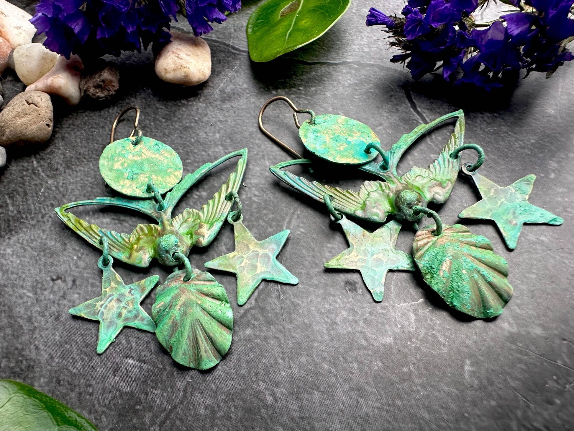 Sea Bird Chandelier Earrings