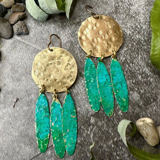 Rain Goddess Earrings - Ancient Art Inspired
