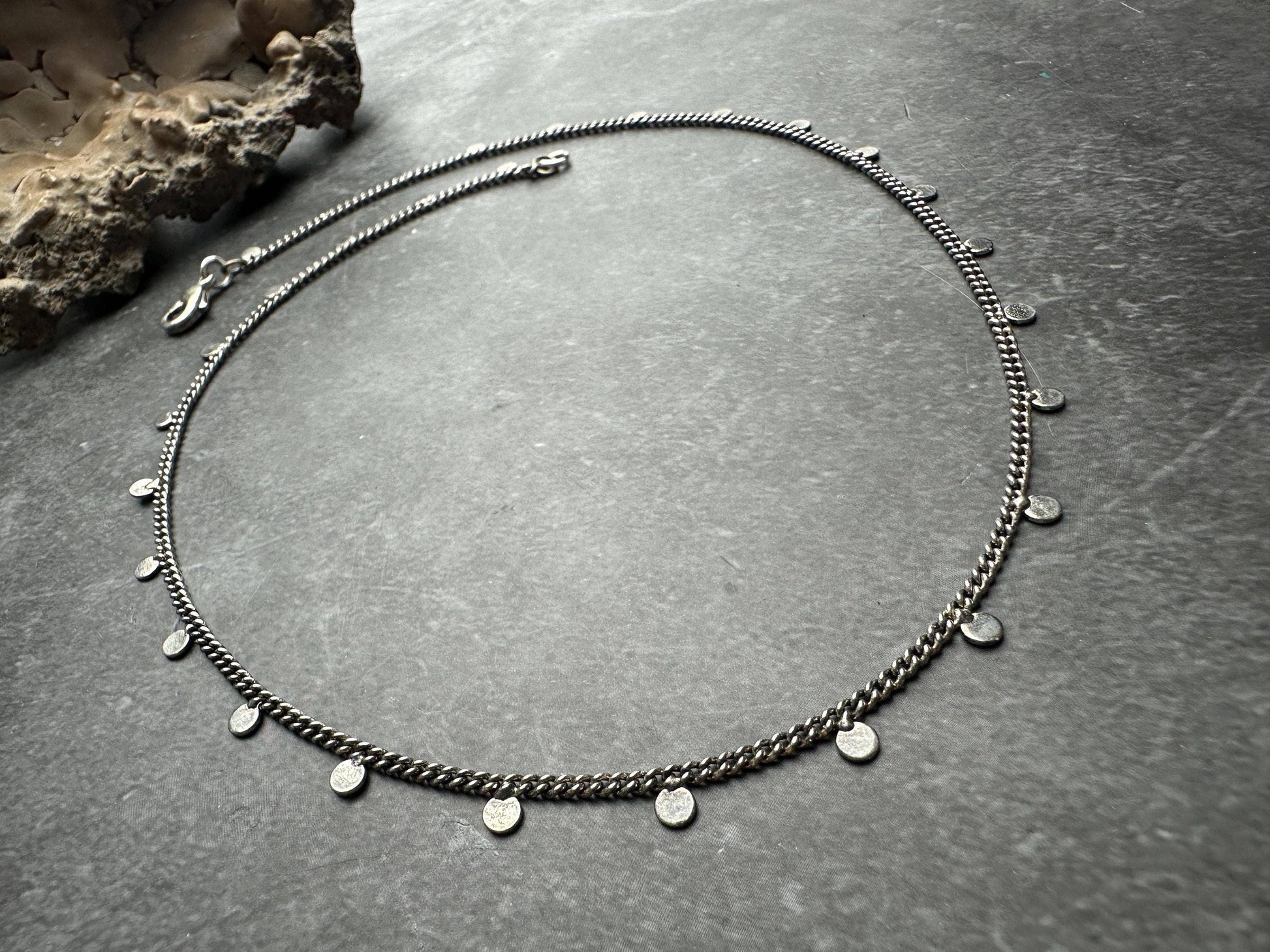 Necklace - Handmade Sterling Silver Plated - Bohemian Gypsy