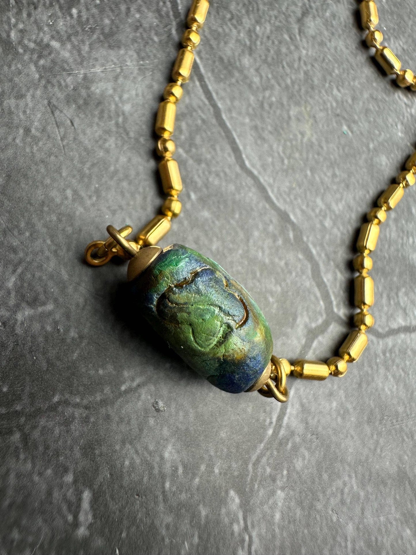 Trade Bead Necklace - hand Painted