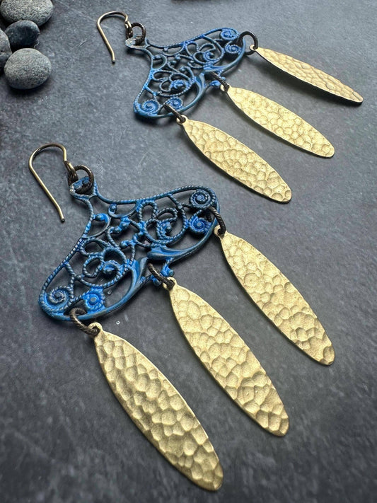 Etruscan Goddess Tears Earrings