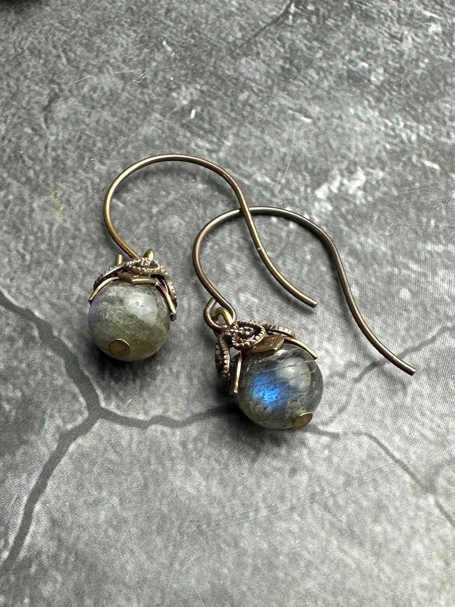 Fairy Petals Labradorite Earrings